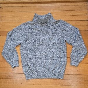 Karen Scott,  Marled Turtleneck Knit Sweater, Black & White, EUC, Women's M